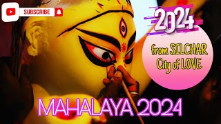 Mahalaya Silchar 2024 Sadarghat bridge annapurna ghat silchar Durga Puja 2024 [upl. by Gleda241]