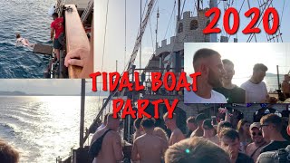 TIDAL BOAT PARTY  ZANTE 2020  LADS HOLIDAY [upl. by Noelani]