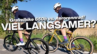 Gravelbike vs Aerorennrad OPEN WIDE mit 650b Rene Herse 55 mm vs Cervelo S5 mit FFWD RAW 55 [upl. by Eal]