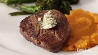 How to Make Filet Mignon With Sweet Potato Mash for Two  EatingWell [upl. by Enale58]