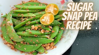 SUGAR SNAP PEA RECIPE  SUGAR SNAP PEA RECIPES EASY  HOW TO COOK SNAP PEAS  HOW TO COOK BROAD BEAN [upl. by Byron]