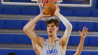 Olivier Rioux the Tallest Teenager in the World is a Major Basketball Prospect at IMG Academy [upl. by Joo]