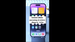 🔥 Afficher Pourcentage de Batterie sur iPhone avec iOS16 shorts [upl. by Etnahsa51]