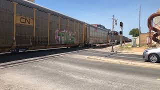 E Commerce St Grade Crossing San Antonio TX [upl. by Thaxter]