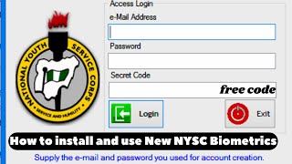 How to install and use New NYSC Biometrics  Step by Step Guide  Free NYSC Secret Code [upl. by Bollay]