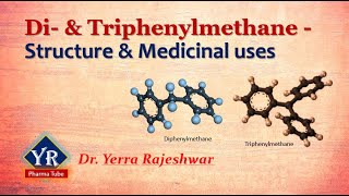 Di amp Triphenylmethane  Structure amp Medicinal uses  Structure and uses of di and triphenylmethane [upl. by Nolrah902]