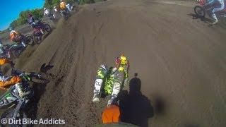 Dirt Bike Crash at Sunset Ridge MX Jeff Walker [upl. by Andres]