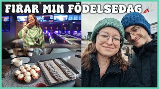 VLOGG  Går på restaurang bowlar klipper håret bakar myser amp besöker vår tomt  mina senaste köp [upl. by Jdavie]