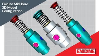 Enidine MidBore 3D Model Configuration [upl. by Ifar854]