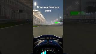 Bono my tires are gone  f1 formula1 shorts short f12022 [upl. by Neeroc219]