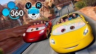 Disneyland VR 360º Radiator Springs Racers in Carsland 4k 360 Ride Through POV [upl. by Florin693]