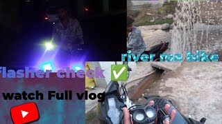 install flasher wash bike in river night market view [upl. by Suiddaht]