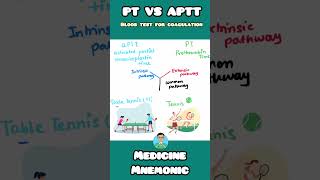 Decoding Blood Clotting PT vs aPTT Blood Tests Explained with Mnemonics neetpg usmle inicet [upl. by Roslyn486]