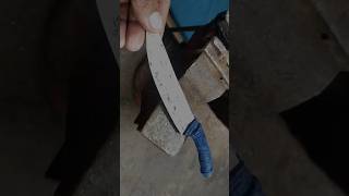 Turning Rusty Metal Into a RazorSharp Knifeyoutubeshortsvideo [upl. by Aisan529]