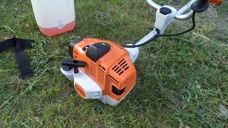 Stihl Fs260  27KM  Odpalanie i koszenie  Engine Starting and Mowing [upl. by Kris676]