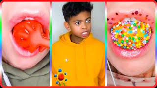 🎀STORYTIME TIKTOK🎧 ASMR Satisfying Eating 🌈 Eating Emoji Food 🎁 POVs MARRK ADAMS 17 [upl. by Preuss]