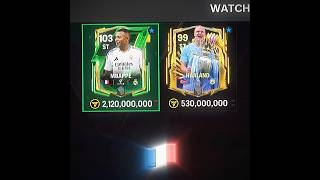 Mbappé x Haaland☠️ eafc25 fifa eafc24 eafcmobile fifamobile fifa shorts [upl. by Ayerim]