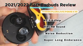 20212022 Best Earbuds Review  Lenovo Thinkplus X15 TWS Wireless Earphones  Bluetooth Headphone [upl. by Etnoj]