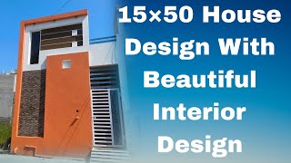 15×50 House design with beautiful interior design  1bhk House Plan  Kavirdev Home Tour home [upl. by Fletch]