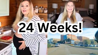 24 WeeksPregnancy PillowDr ApptWeight GainAmazon Baby HaulThrift Haul [upl. by Buote]