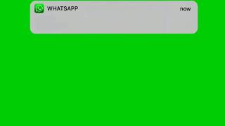 Green Screen Whatsapp Notification Free [upl. by Orelu62]