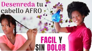 Como desenredar tu cabello AFRO fácil sin dolor y caida👌 [upl. by Rimisac]