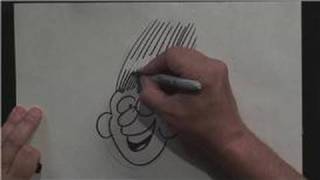 Cartooning  How to Draw Hair on a Cartoon Character [upl. by Broida332]