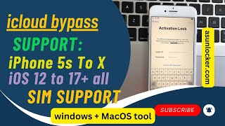 iHello HFZ iCloud Bypass iPhone 5s To X iOS 17 support  iCloud bypass sim support [upl. by Guenzi894]