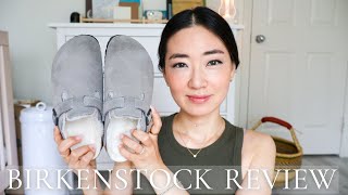 BIRKENSTOCK Boston Clog Review  Shearling Lining in Stone Grey  Pros and Cons [upl. by Lucey]