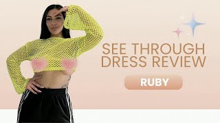 4K Y2K Mesh Tops See Through Try On Haul 2024 [upl. by Yhotmit]