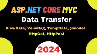 View to Controller Controller to View Data Transfer in ASPNET Core MVC [upl. by Kcirdneked]