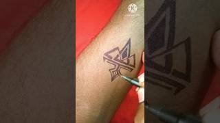 easy tattoo design 😍tattoo tattooideas ytshorts 🥰 [upl. by Hcone]