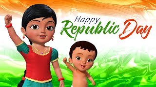 வீர வணக்கம்… வீர வணக்கம்  Republic Day Song  Tamil Rhymes for Children  Infobells [upl. by Rafael]