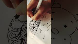 Cute Cartoon Mandala Art  Art and Craft Magic [upl. by Lennad]