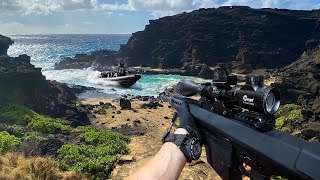 Playing Airsoft In Hawaii  24 Hour Mountain Top Military Simulation Game [upl. by Verlie]