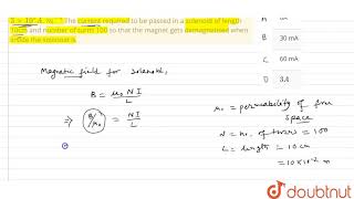 The coercivity of a small magnet where the ferromagnet gets demagnetised is3xx103Am1 The [upl. by Kane]