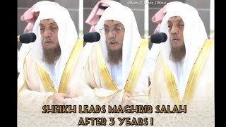 RARE Sheikh Dr Usama bin Abdullah khayyat leads maghrib salah after the break of 3 years [upl. by Dibru815]