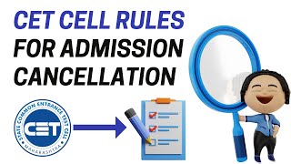 CET CELL Rules for Admission Cancellation  MBAMMS CAP Rounds 2024  MBA CET 2022  MBA Karlo [upl. by Niknar310]