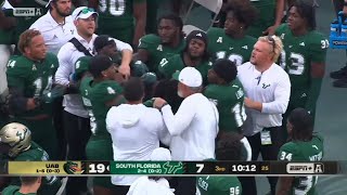 USF players fight each other on the sideline 💀 [upl. by Mariano]