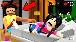 The SCARIEST SLEEPOVER of my life in Roblox Brookhaven [upl. by Ulda]