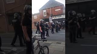 Protester Riots Spread and Erupt In Hartlepool hartlepool southport [upl. by Ahsiniuq]