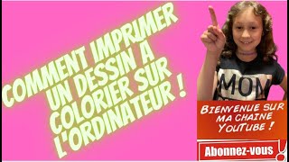 Comment imprimer un dessin à colorier sur lordinateur [upl. by Anitserp]