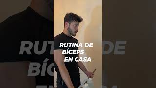 Rutina de Bíceps en casa 💪🏻 gym deporte rutinasgym [upl. by Chiarra]