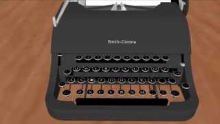 How a typewriter works animation [upl. by Toinette]