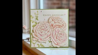 Make a Gorgeous Card with Altenew’s Ambridge Rose Embossing Folder [upl. by Daj]