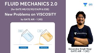 New Problems on VISCOSITY  Fluid Mechanics 20  GATE amp ESE  NEGIsir  NEGI10  GATEAIR1XE [upl. by Eissel103]