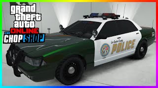 ¿SE PUEDE MODIFICAR la PATRULLA STANIER LE TODAS las MODIFICACIONES  GTA 5 ONLINE DLC CHOP SHOP [upl. by Orpha]