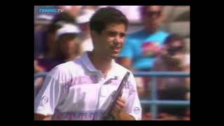 Indian Wells 1994 SF Sampras vs Edberg [upl. by Aihsetan]