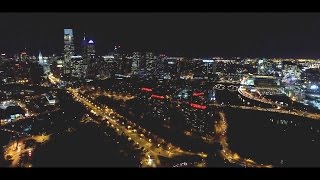 Philly by Night Aerial View [upl. by Even]