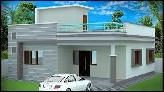 330quotx330quot 3D House Design  2BHK House Plan  33x33 2 Bedroom House  Gopal Architecture [upl. by Willcox]